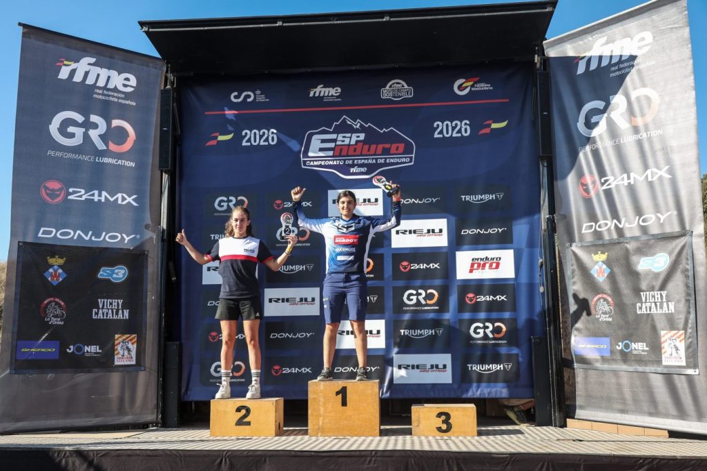 Mireia Rabionet durante la prueba femenina de Enduro en La Torre d’Oristà